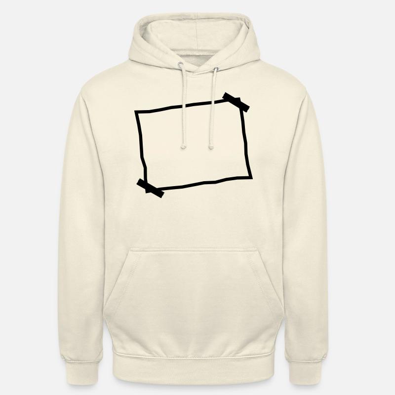 Feuille blanche de papier coincé note - Sweat-shirt à capuche unisexe - vanille
