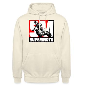 Supermoto - Supermotard - Unisex Hoodie - Vanille-Milchshake - Vorne - Alina (178cm) & Michal (187cm)