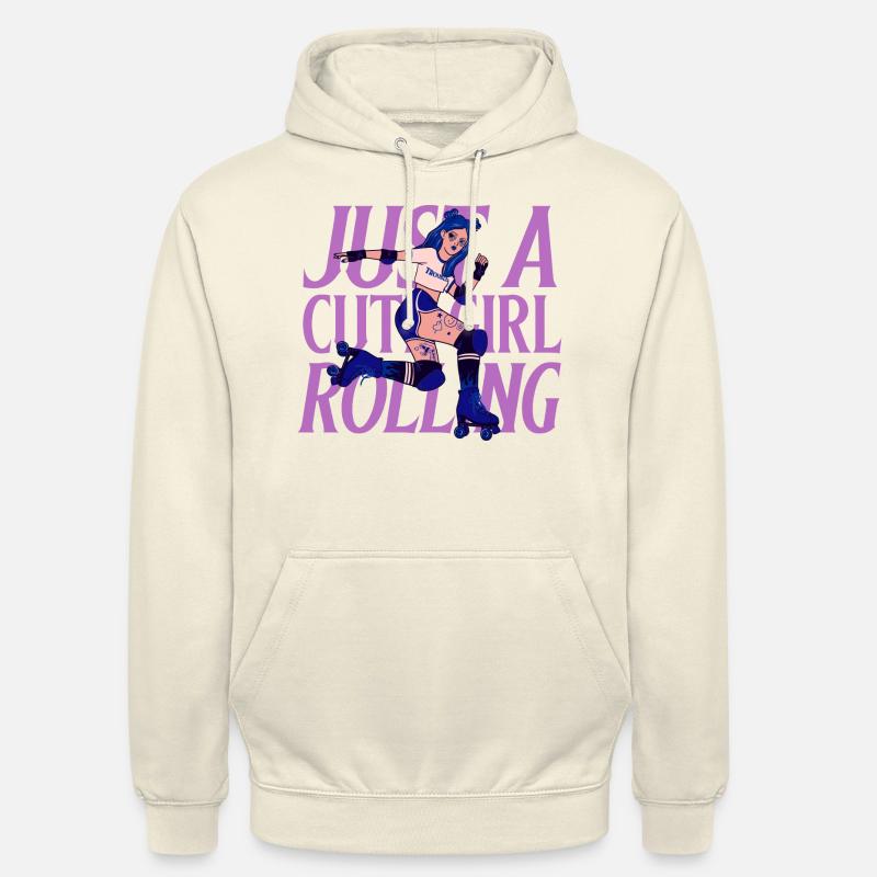 Mädchen mit Rollschuhen - Unisex Hoodie - Vanille-Milchshake