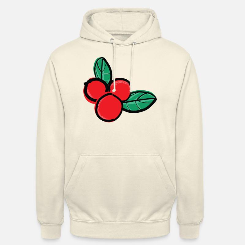 fruits de baies d’airelles - Sweat-shirt à capuche unisexe - vanille