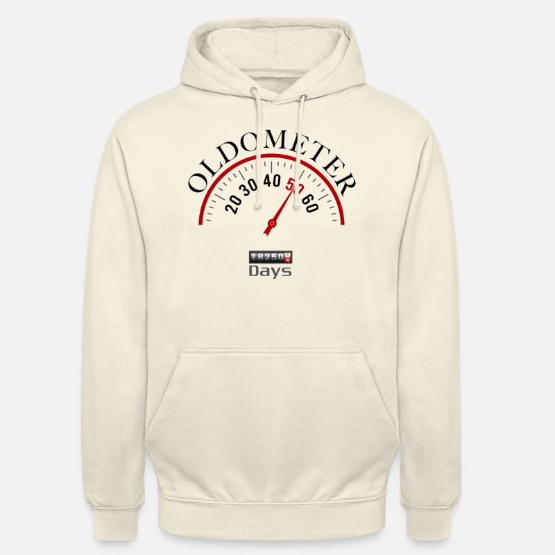 Oldomètre du 50e anniversaire - Sweat-shirt à capuche unisexe - vanille