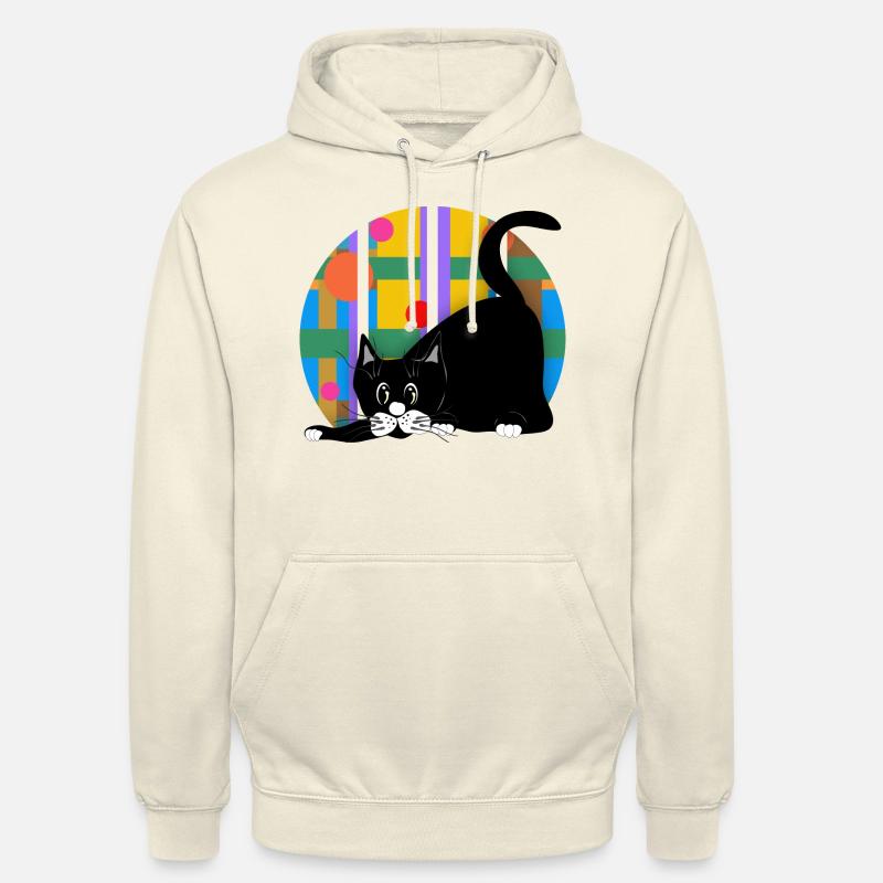 Chat - Sweat-shirt à capuche unisexe - vanille