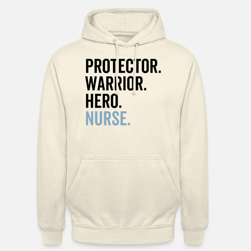 Protector Krieger Held Krankenschwester - Unisex Hoodie - Vanille-Milchshake