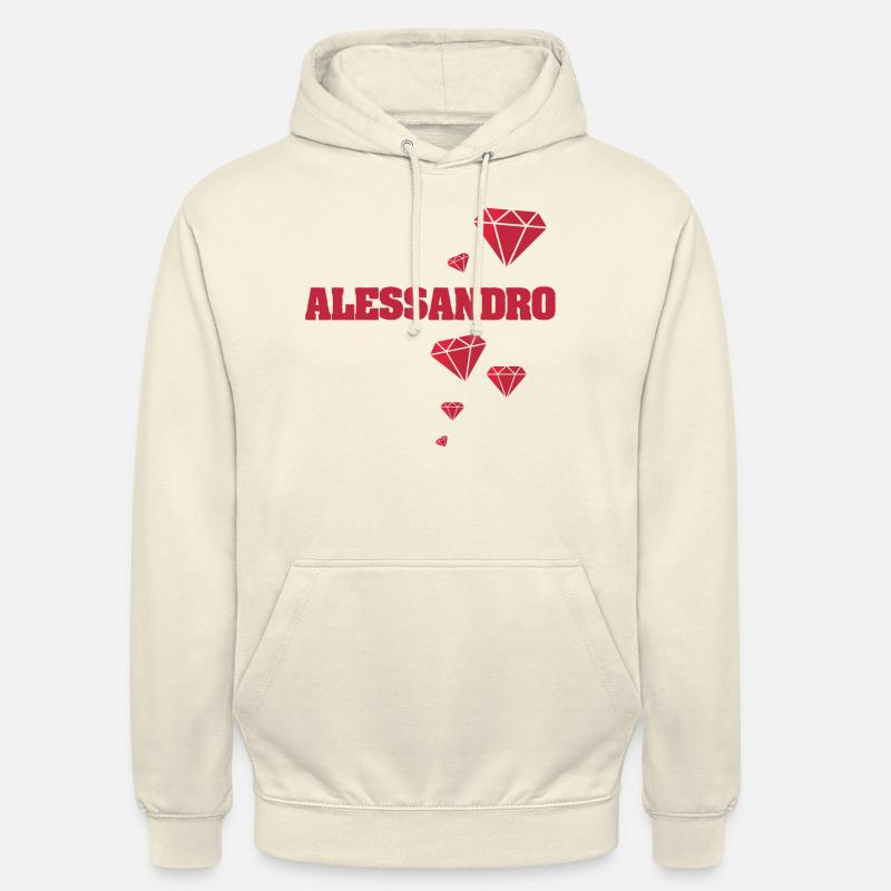 Geschenkidee Alessandro - Unisex Hoodie - Vanille-Milchshake