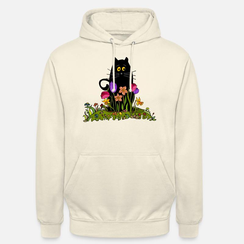 Chat - Sweat-shirt à capuche unisexe - vanille