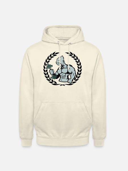 bodybuilder jaguar - Unisex Hoodie - Vanille-Milchshake