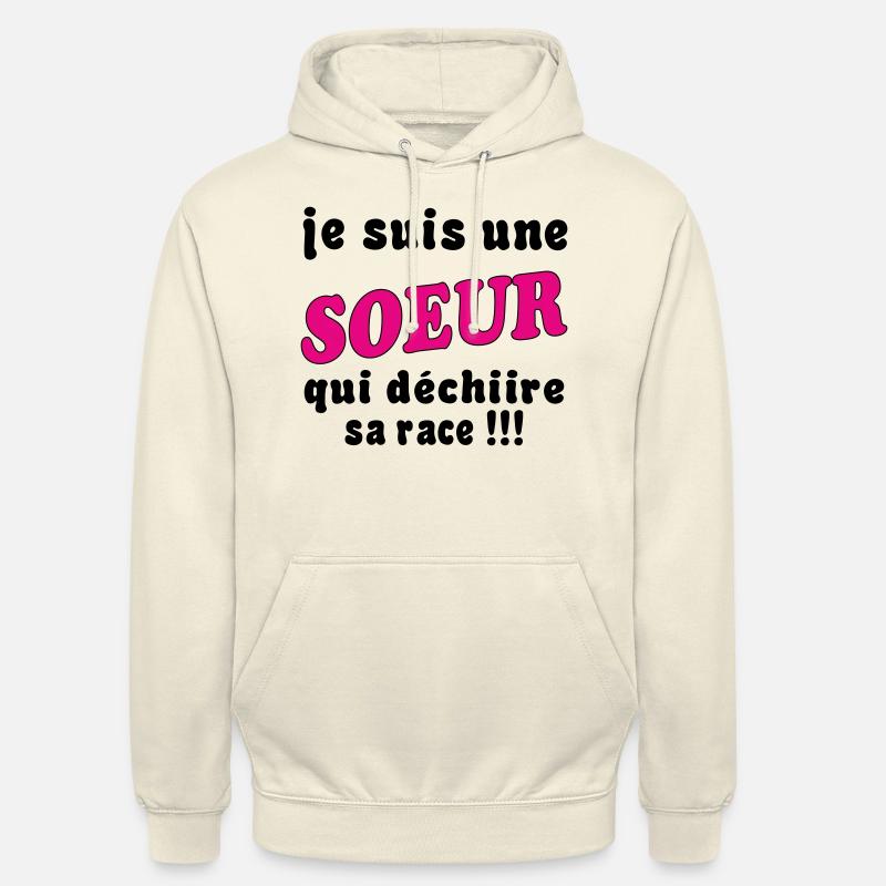 Ich bin eine SCHWESTER... - Unisex Hoodie - Vanille-Milchshake