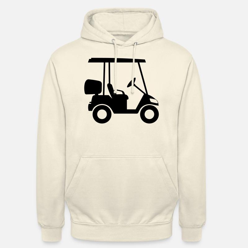 voiture de golf - Sweat-shirt à capuche unisexe - vanille