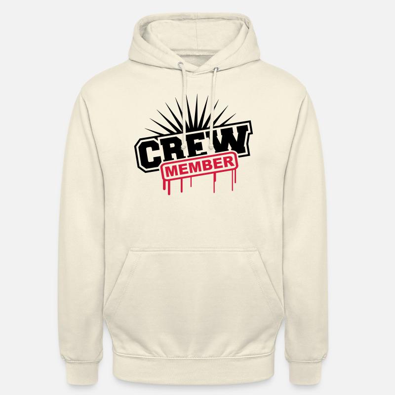 Crew Member Graffiti - Sweat-shirt à capuche unisexe - vanille