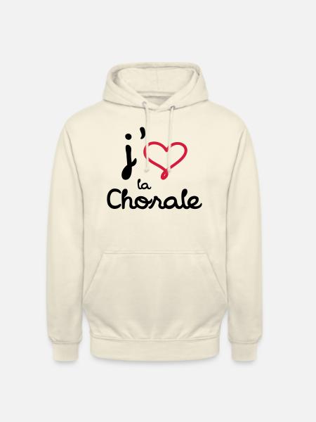 J'aime la Chorale - Unisex Hoodie - vanilla