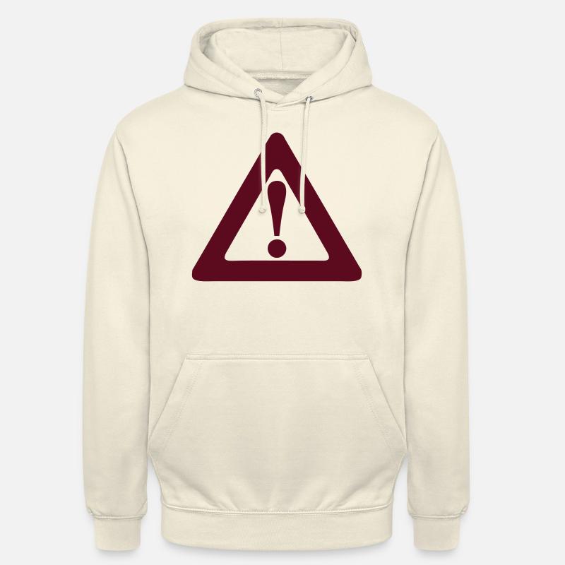 Warndreieck Ausrufezeichen Panel - Unisex Hoodie - Vanille-Milchshake