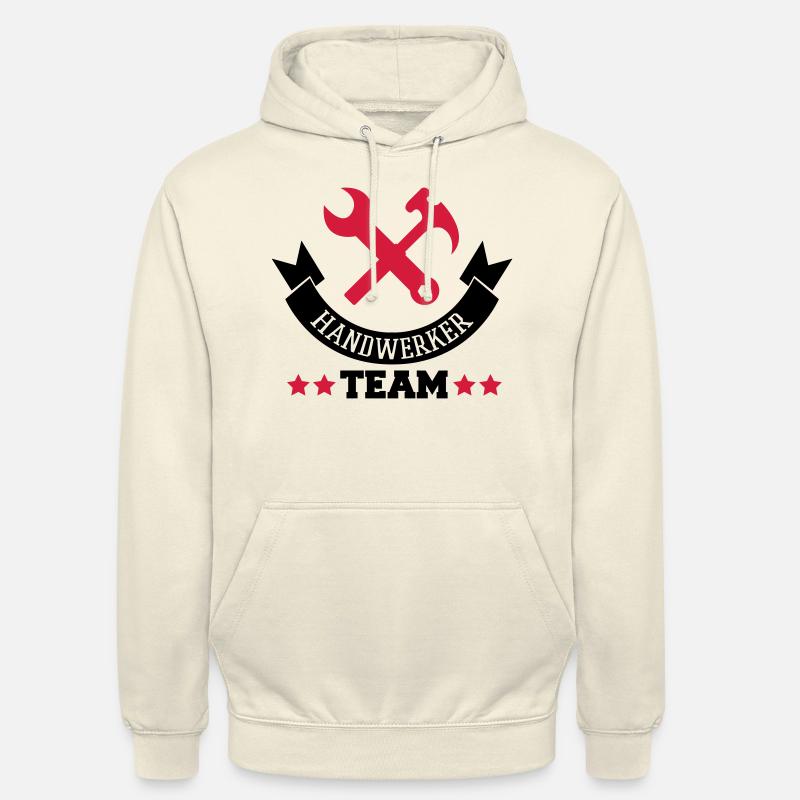 handwerker_team_2 - Sweat-shirt à capuche unisexe - vanille