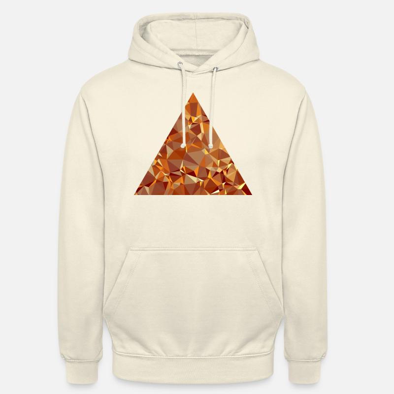 Triangle (low poly) - Sweat-shirt à capuche unisexe - vanille