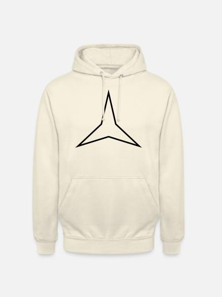 stern 3 zacken - Unisex Hoodie - Vanille-Milchshake