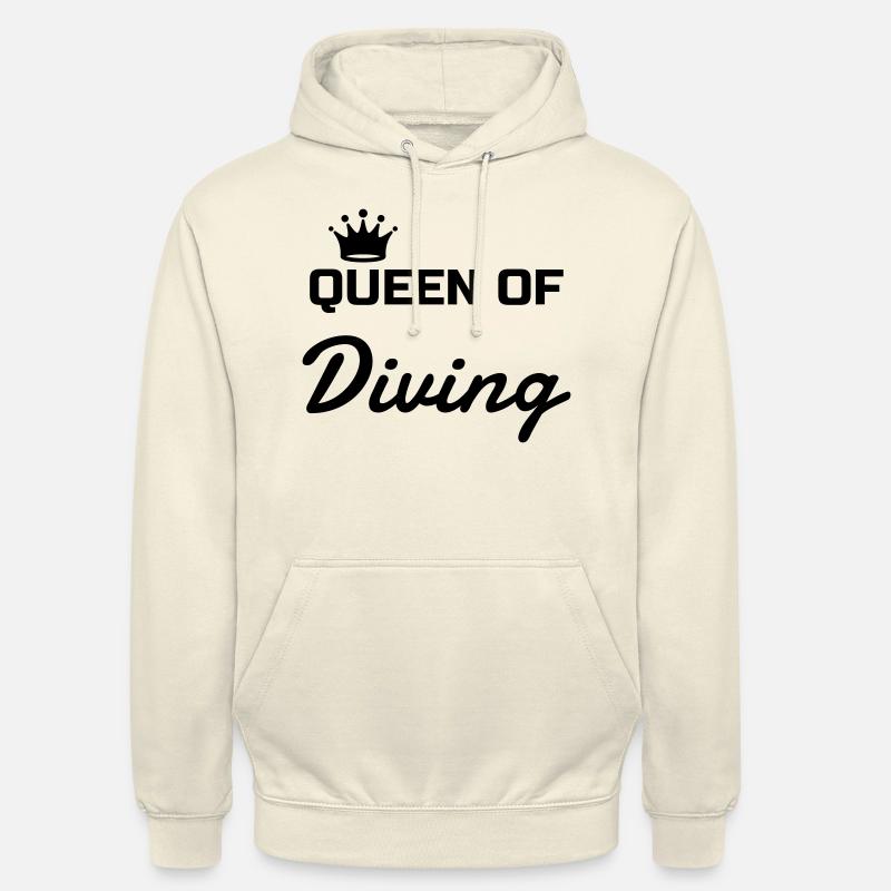 Plongée Sous-Marine / Plongeur / Diver / Natation - Sweat-shirt à capuche unisexe - vanille