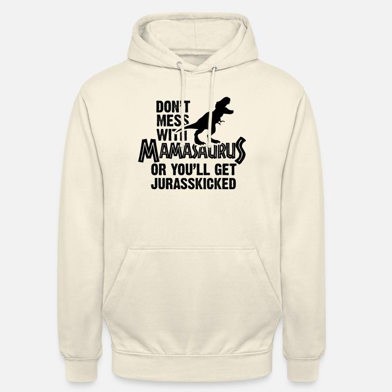 Nicht mess mit Mamasaurus - Unisex Hoodie - Vanille-Milchshake