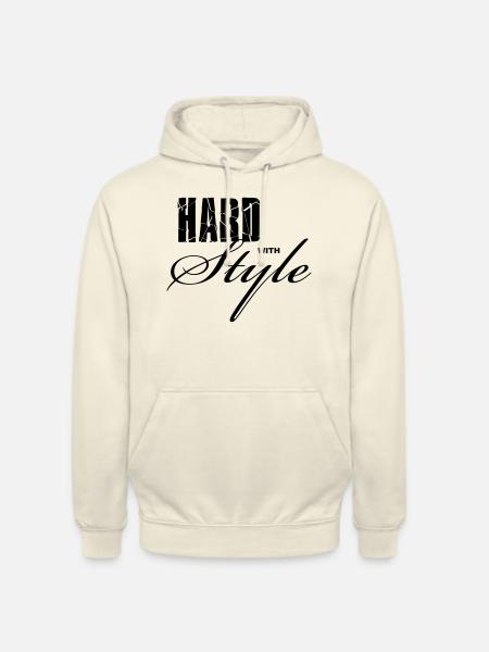 Hard with Style - Unisex Hoodie - vanilla