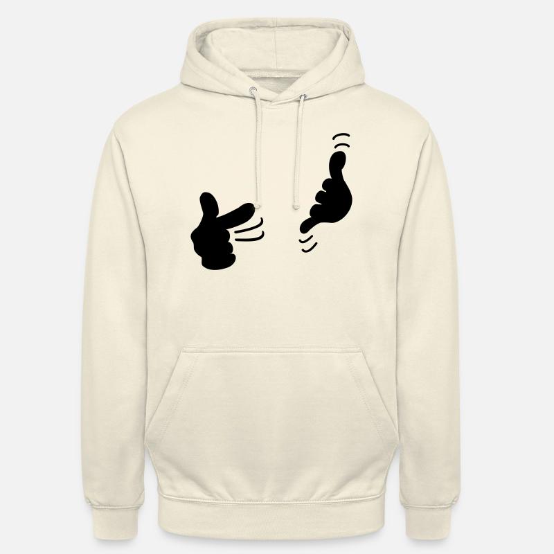 Appelez-moi / call me (1c) - Sweat-shirt à capuche unisexe - vanille