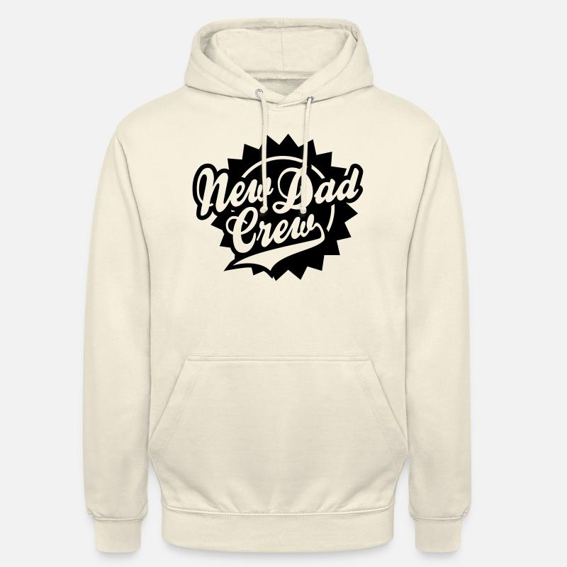 Nouveau papa Crew Shield design - Sweat-shirt à capuche unisexe - vanille