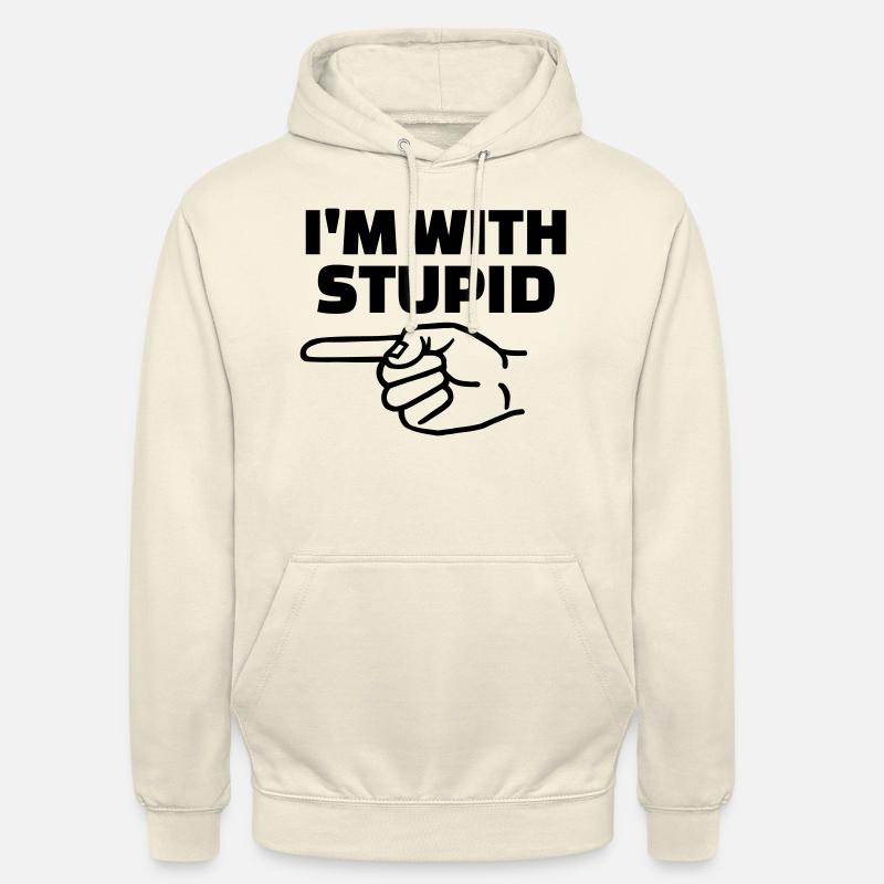 Stupid - Unisex Hoodie - Vanille-Milchshake