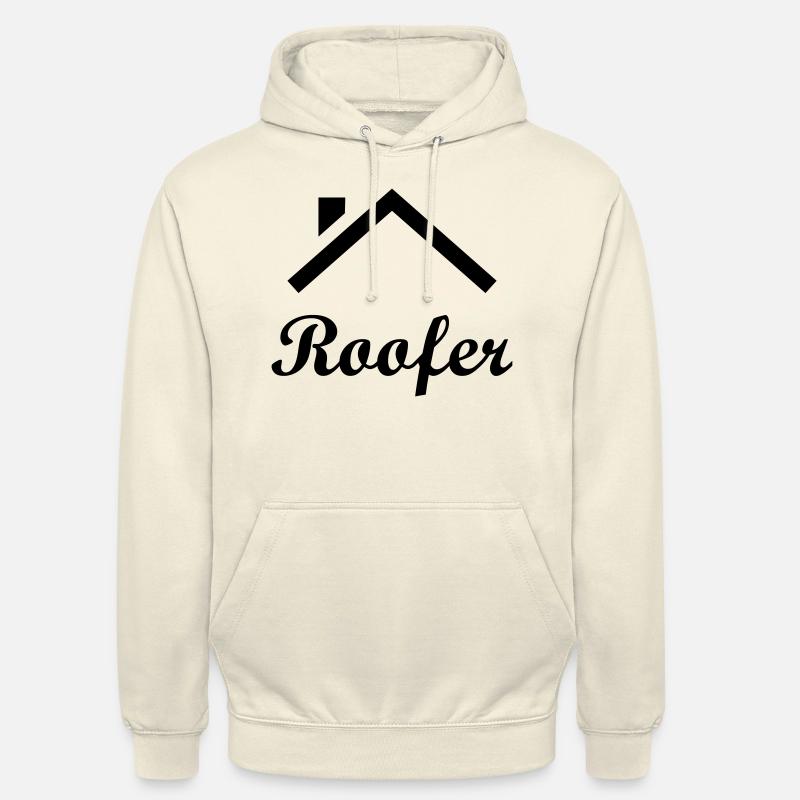 Couvreur / Toit / Bricolage / Bâtiment / Réparer - Sweat-shirt à capuche unisexe - vanille