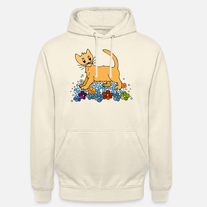 Chat - Sweat-shirt à capuche unisexe - vanille