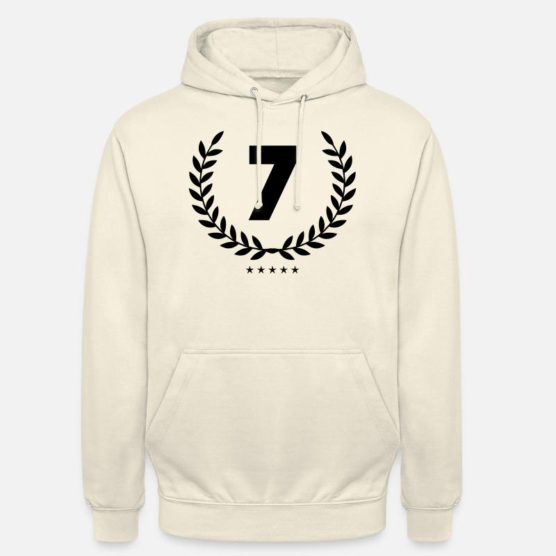 Couronne 7 - Sweat-shirt à capuche unisexe - vanille