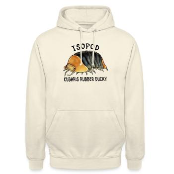 Assel cubaris sp Quietscheente - Unisex Hoodie - Vanille-Milchshake - Vorne - Alina (178cm) & Michal (187cm)