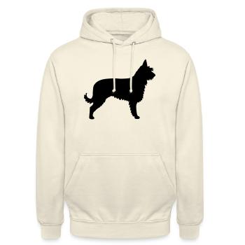 Berger de Picardie - Unisex Hoodie - Vanille-Milchshake - Vorne - Alina (178cm) & Michal (187cm)