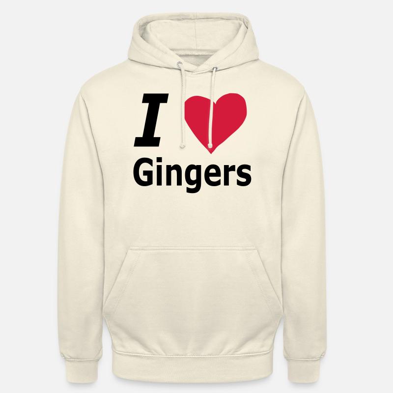 J'adore Gingers - Sweat-shirt à capuche unisexe - vanille