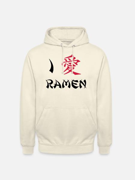 Ich liebe Ramen - Unisex Hoodie - Vanille-Milchshake
