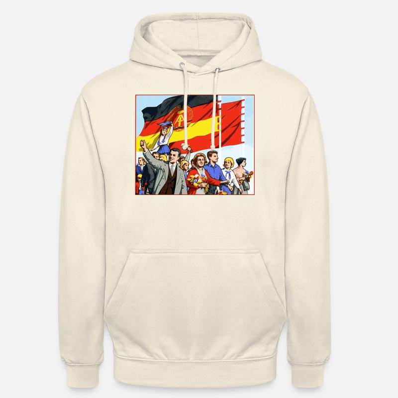 Défilé DDR - Sweat-shirt à capuche unisexe - vanille