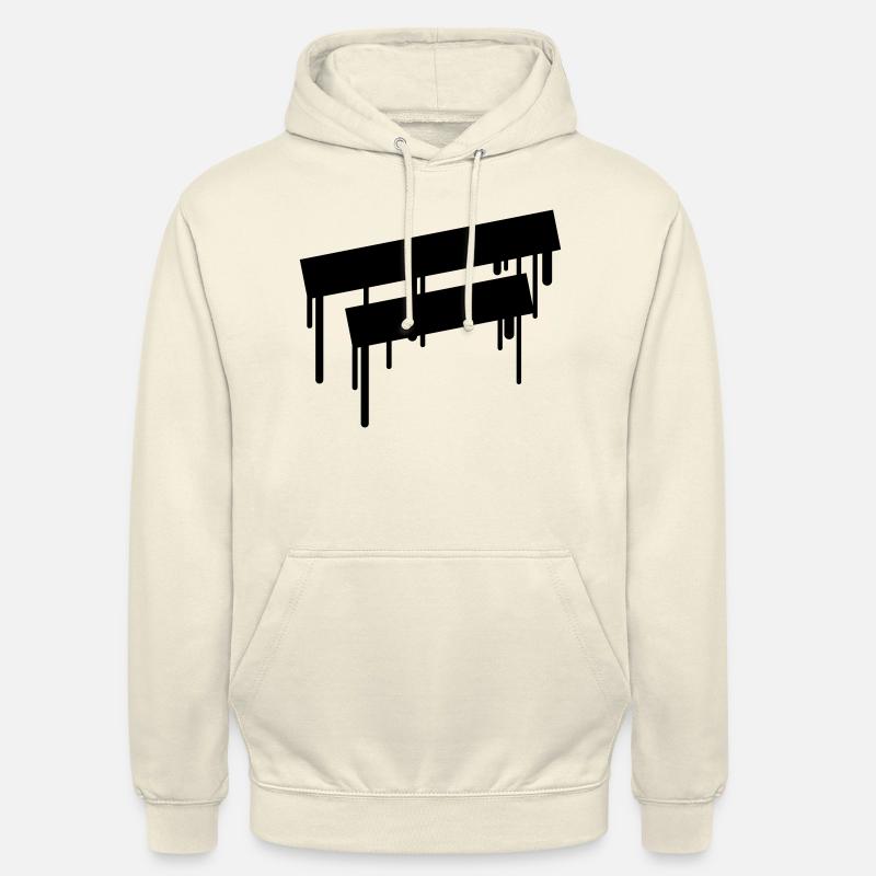 2_empty_graffiti_frames - Sweat-shirt à capuche unisexe - vanille
