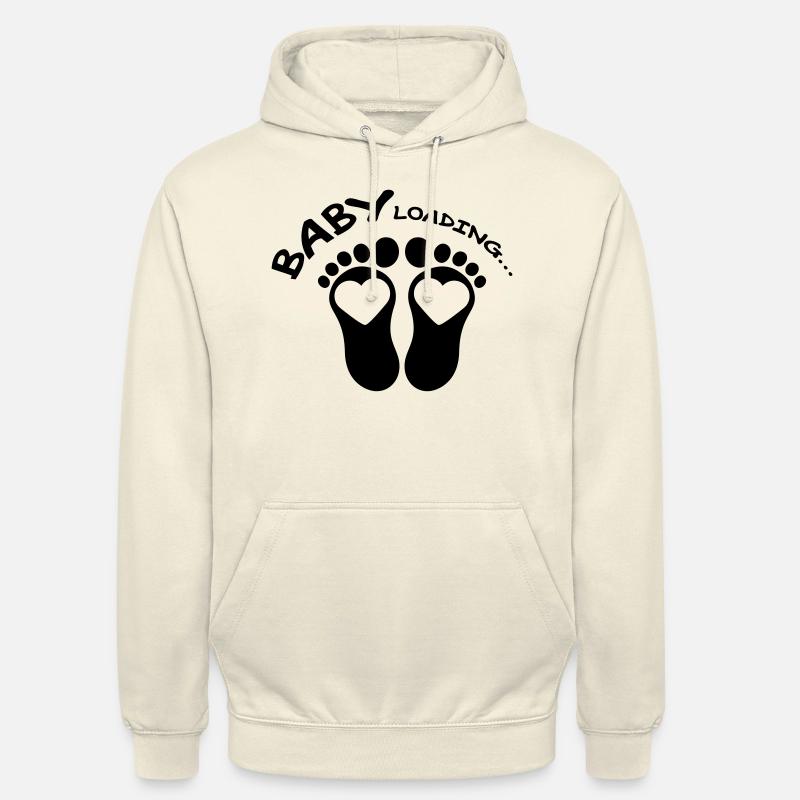 Baby Loading Design - Sweat-shirt à capuche unisexe - vanille