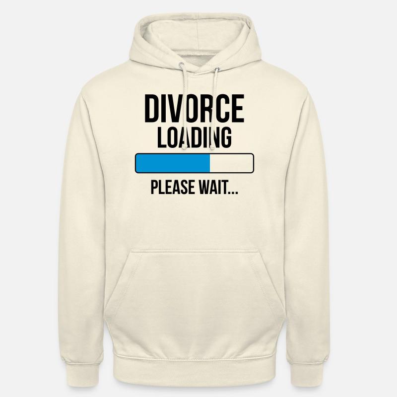 Divorce Loading Please wait... - Sweat-shirt à capuche unisexe - vanille