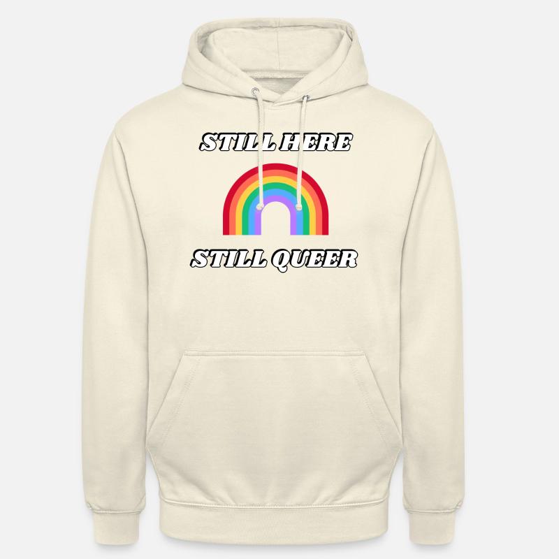 IMMER NOCH HIER NOCH QUEER - Unisex Hoodie - Vanille-Milchshake