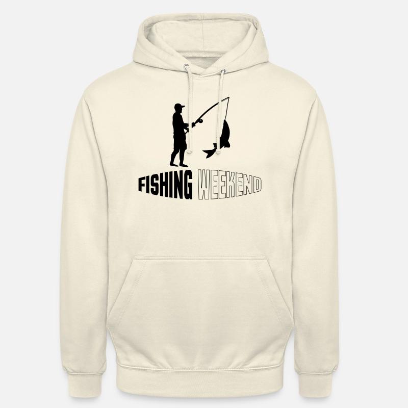 Week-end de pêche - Sweat-shirt à capuche unisexe - vanille