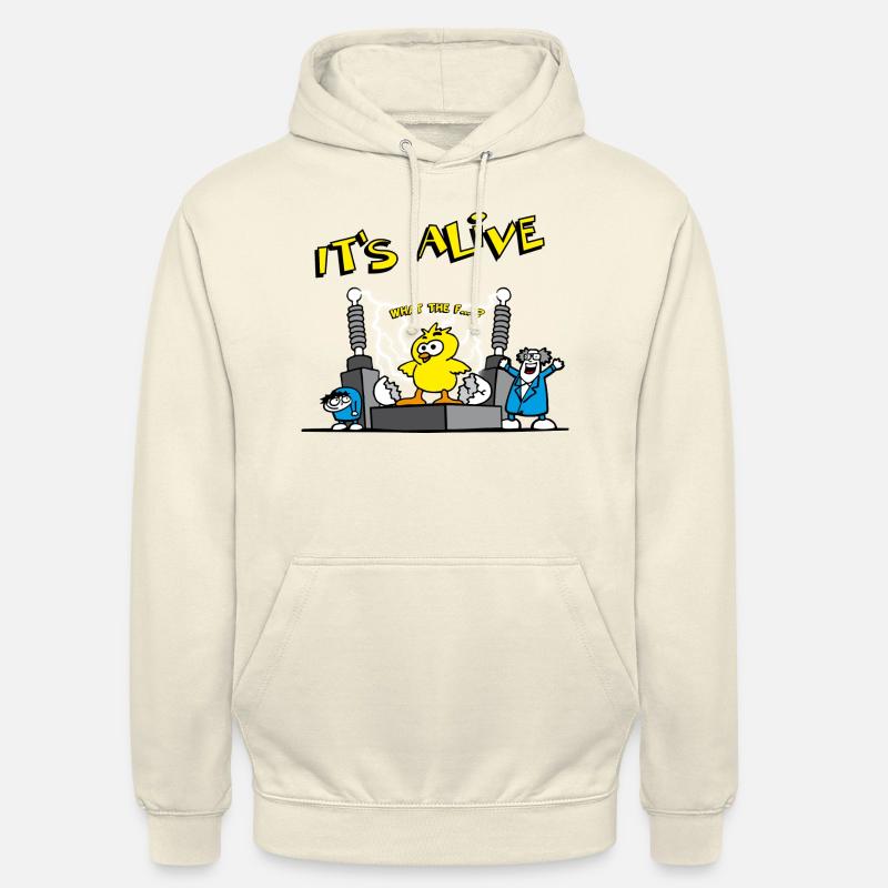 its_alive_chick_b - Sweat-shirt à capuche unisexe - vanille