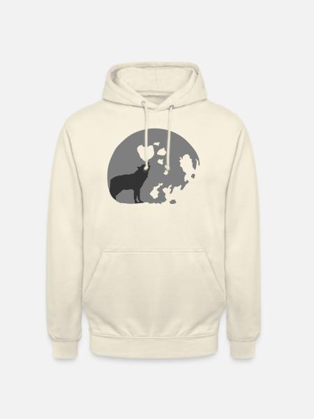full moon - Unisex Hoodie - Vanille-Milchshake