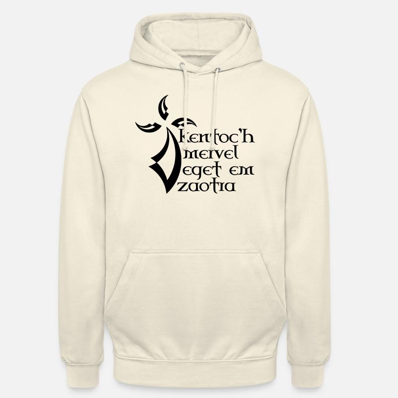 Devise bretonne - Sweat-shirt à capuche unisexe - vanille