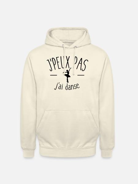 Je peux pas j'ai danse - Sweat-shirt à capuche unisexe - vanille