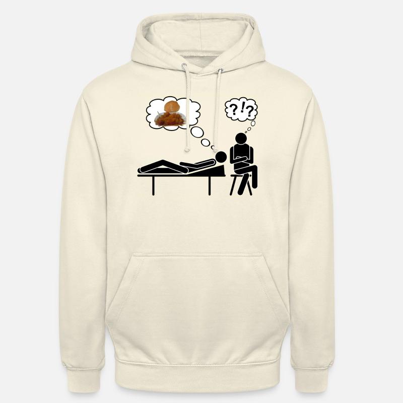 Currywurst traitable - Sweat-shirt à capuche unisexe - vanille