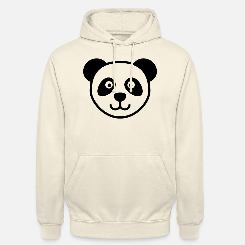 Panda - Sweat-shirt à capuche unisexe - vanille
