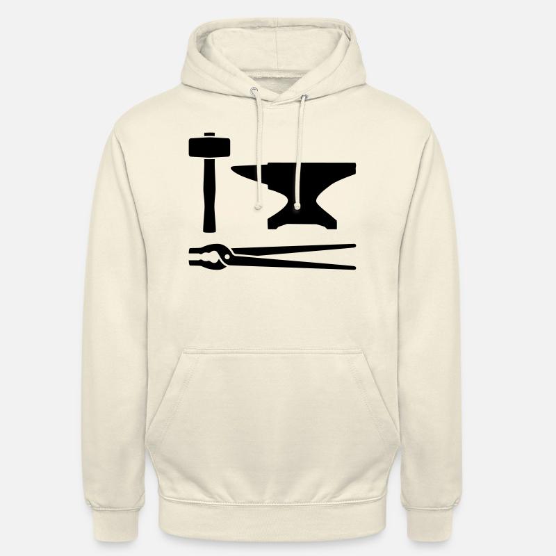 Blacksmith tools - Unisex Hoodie - vanilla