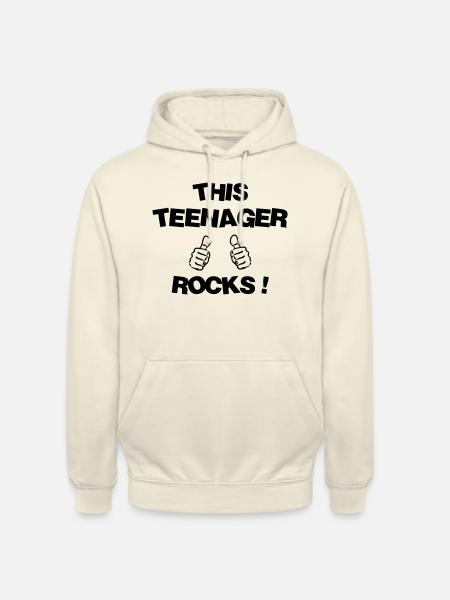 adolescent / enfant / ado / adolescente - Sweat-shirt à capuche unisexe - vanille