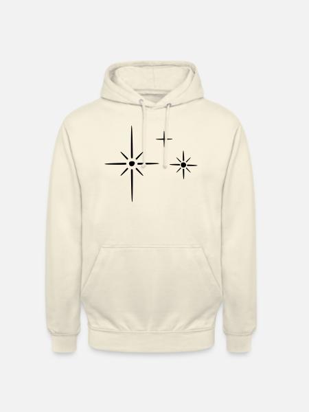 Glitzersternchen Glitzer Sterne Dekor - Unisex Hoodie - Vanille-Milchshake