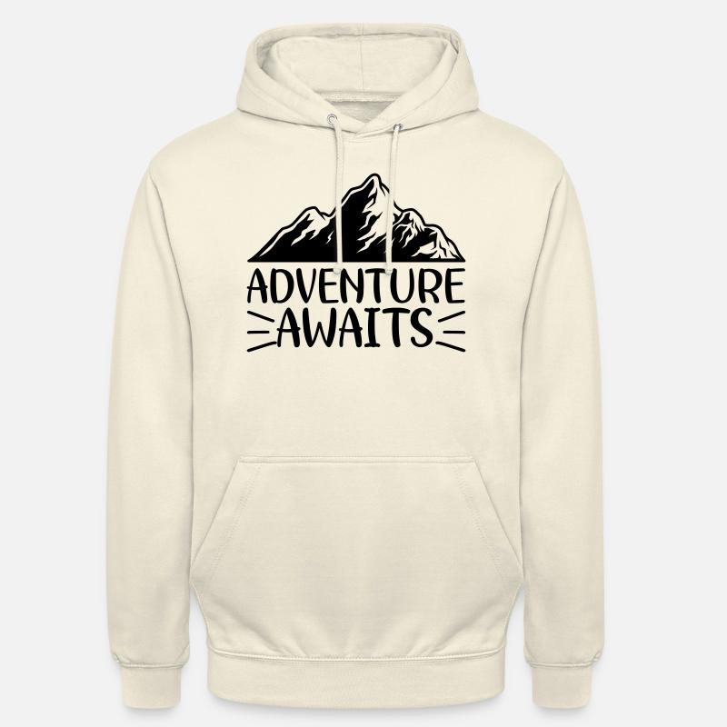 1 aventure vous attend - Sweat-shirt à capuche unisexe - vanille