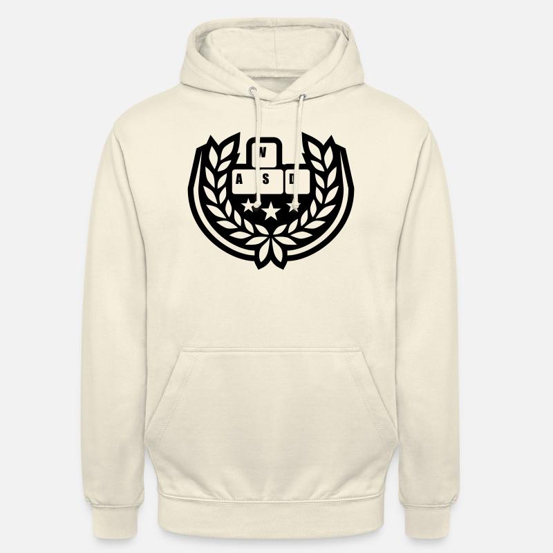 Computer WASD Lorbeerkranz Sterne - Unisex Hoodie - Vanille-Milchshake