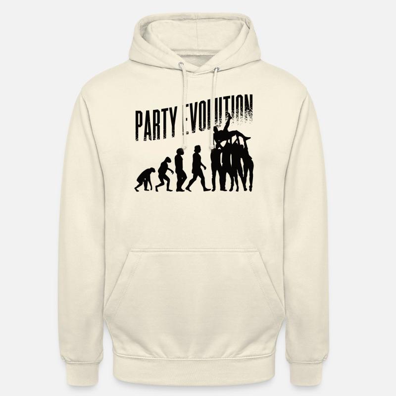 Évolution du parti - Sweat-shirt à capuche unisexe - vanille
