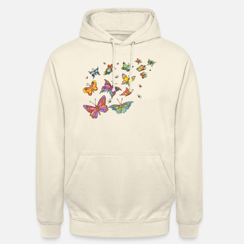 Schmetterlinge - Unisex Hoodie - Vanille-Milchshake